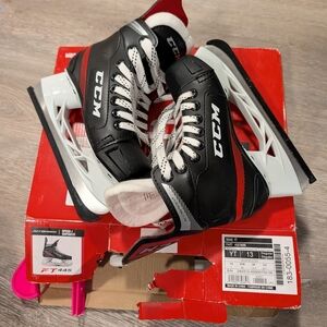 CCM Jetspeed FT 445 Kids Ice Hockey Skates Youth Size 13- Brand New!